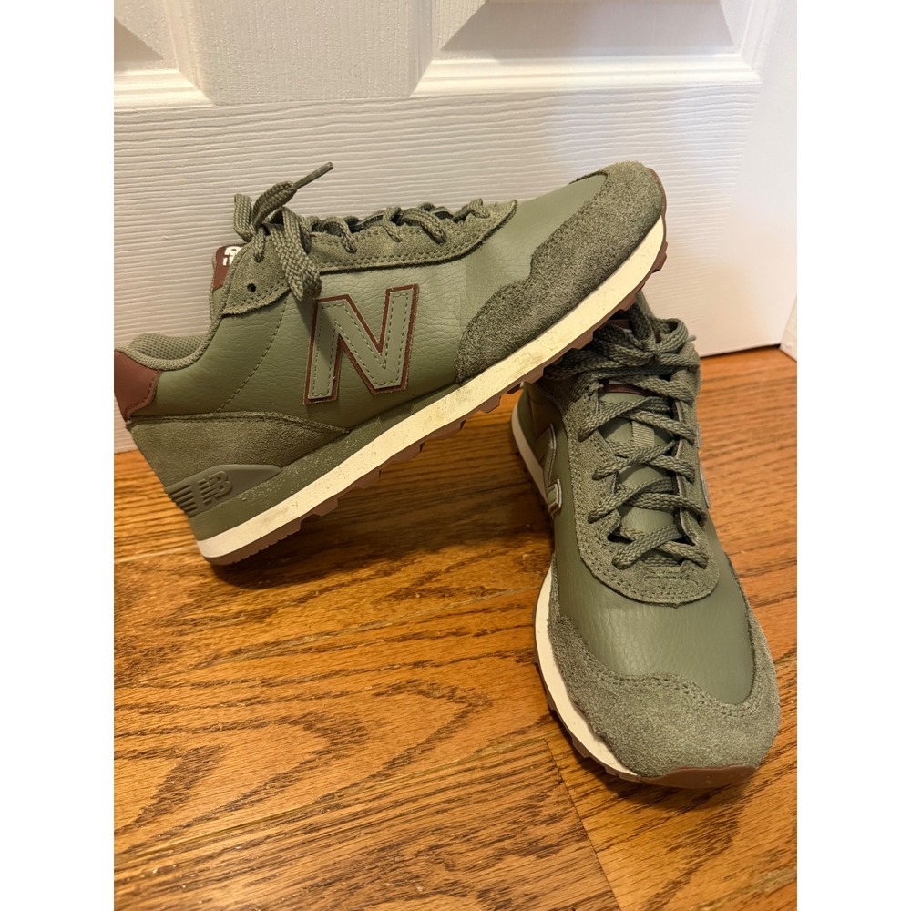 New Balance 515 Mens Sneakers Olive Green Burgundy ML515ADW Size 8